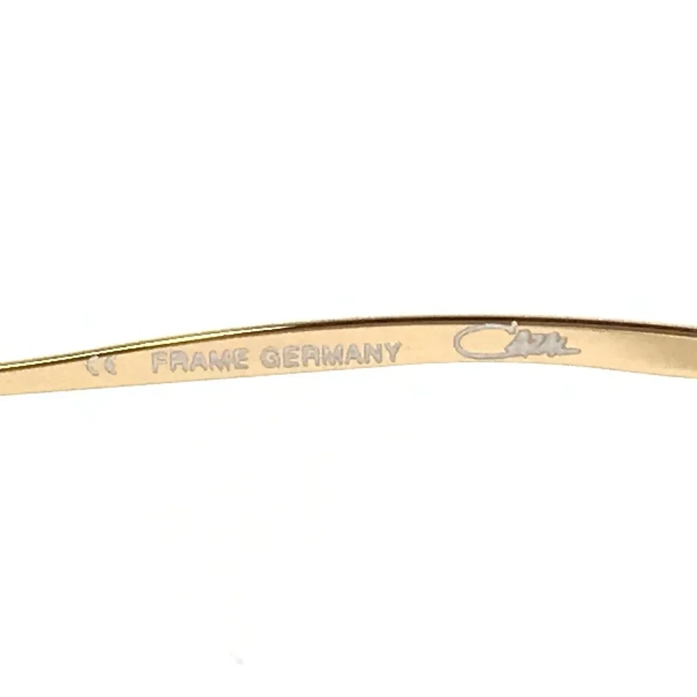 Cazal Eyeglasses Frames MOD 121 Col.840 Gold Geometric Full Wire Rim 55-16-135